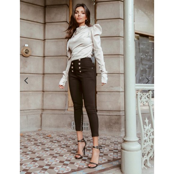 Dana Pant (Blue Denim) - Ivory & Chain - Picture 4 of 13